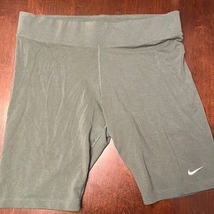 Forest Green Nike Biker Shorts